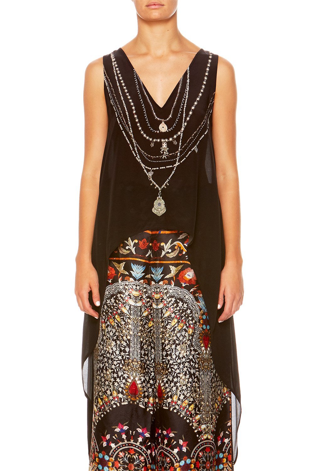 CHAMBER OF REFLECTIONS HIGH LOW CROSS OVERLAY TOP