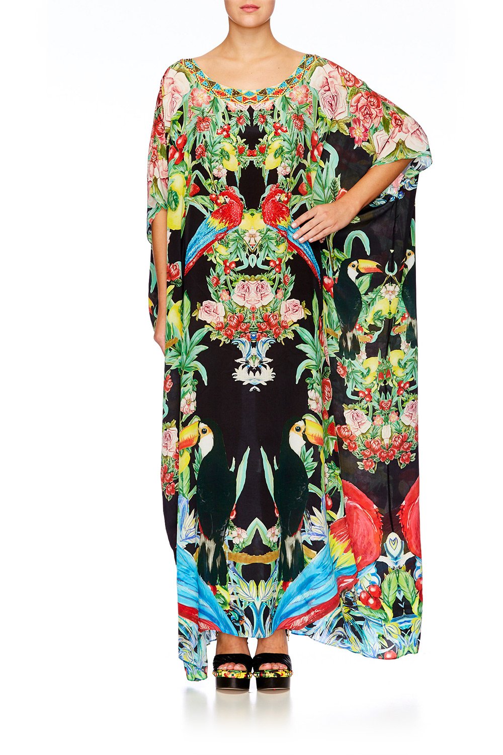 TOUCAN PLAY ROUND NECK KAFTAN