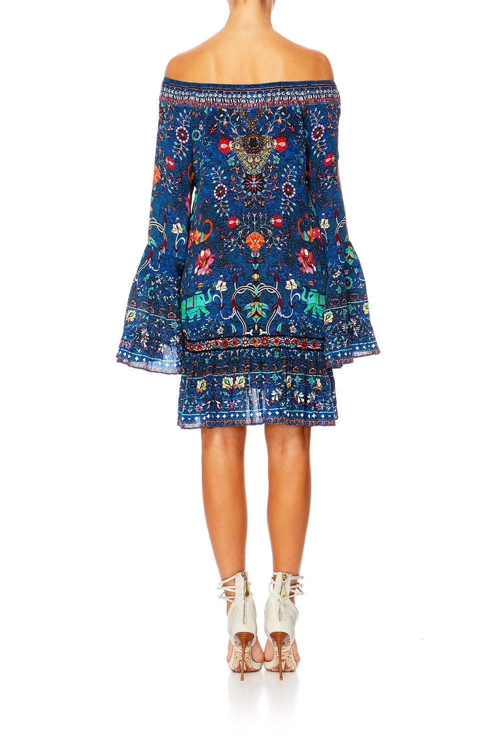 KINDNESS KALEIDOSCOPE A LINE FRILL DRESS