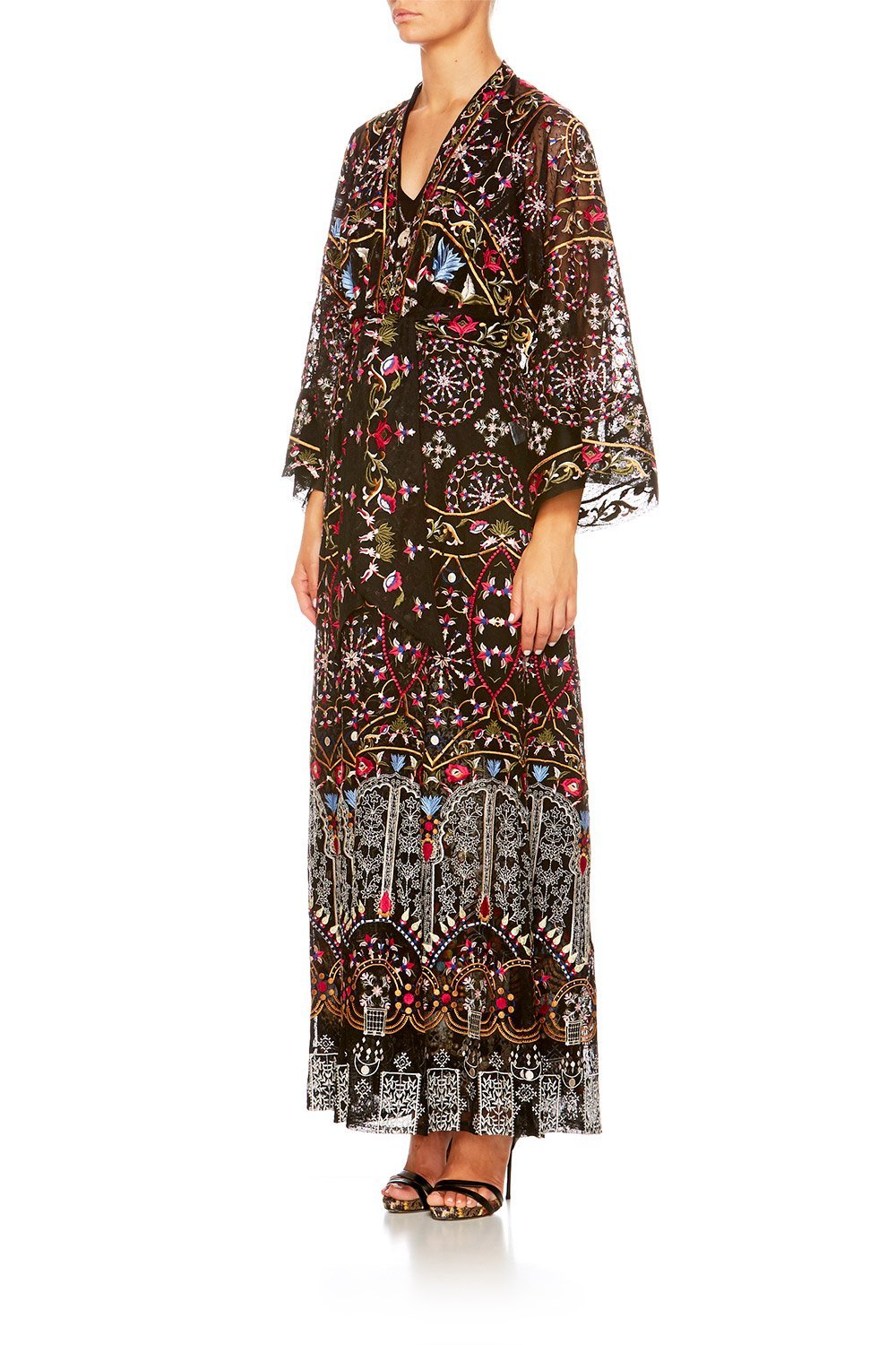 CHAMBER OF REFLECTIONS MESH ROBE W ELASTIC WAIST BACK