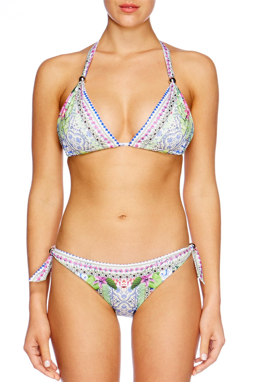 BAHIA BLISS TAB TIE TRIM BIKINI SET
