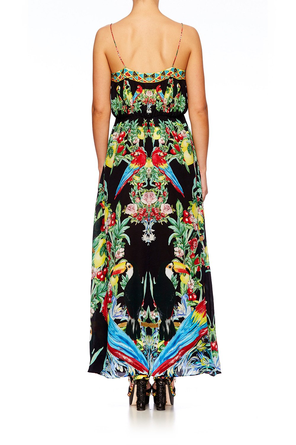 TOUCAN PLAY STRAPPY WRAP DRESS