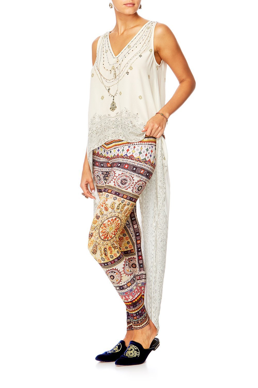 GUIDING LIGHT HIGH LOW CROSS BACK TOP