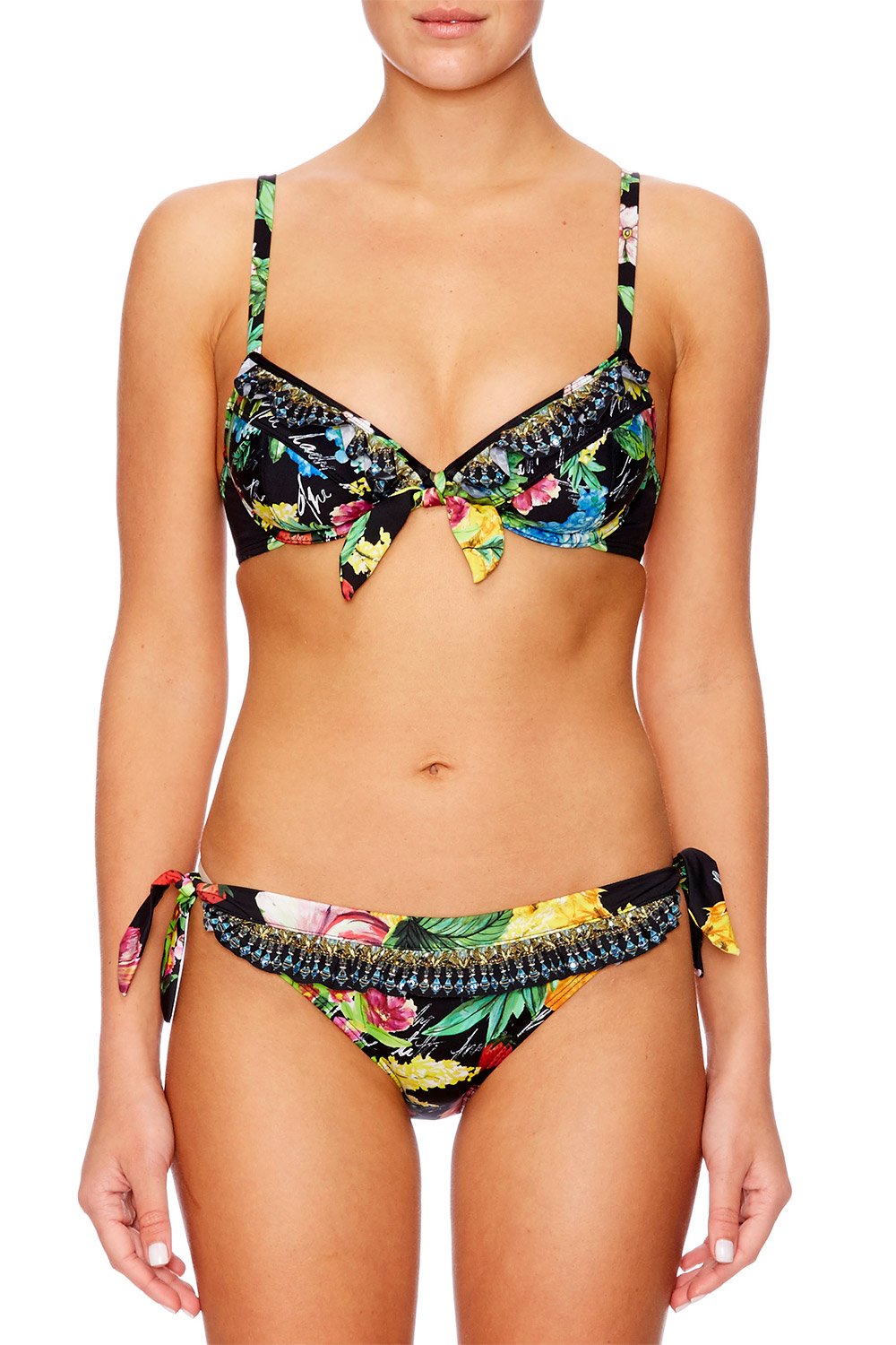 CALL ME CARMEN FRILL TAB TIE BIKINI SET