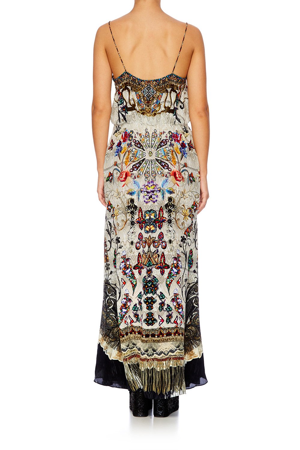 RAISE YOUR GLASS STRAPPY WRAP DRESS