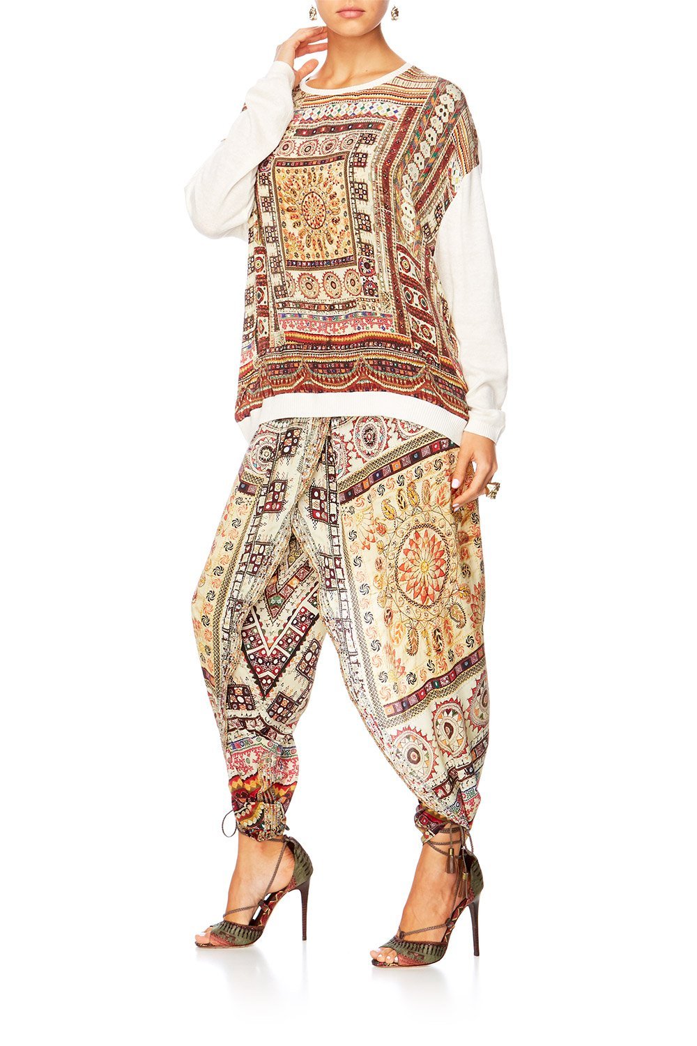 INDIANA FRANKS JUMPER W CONTRAST FRONT