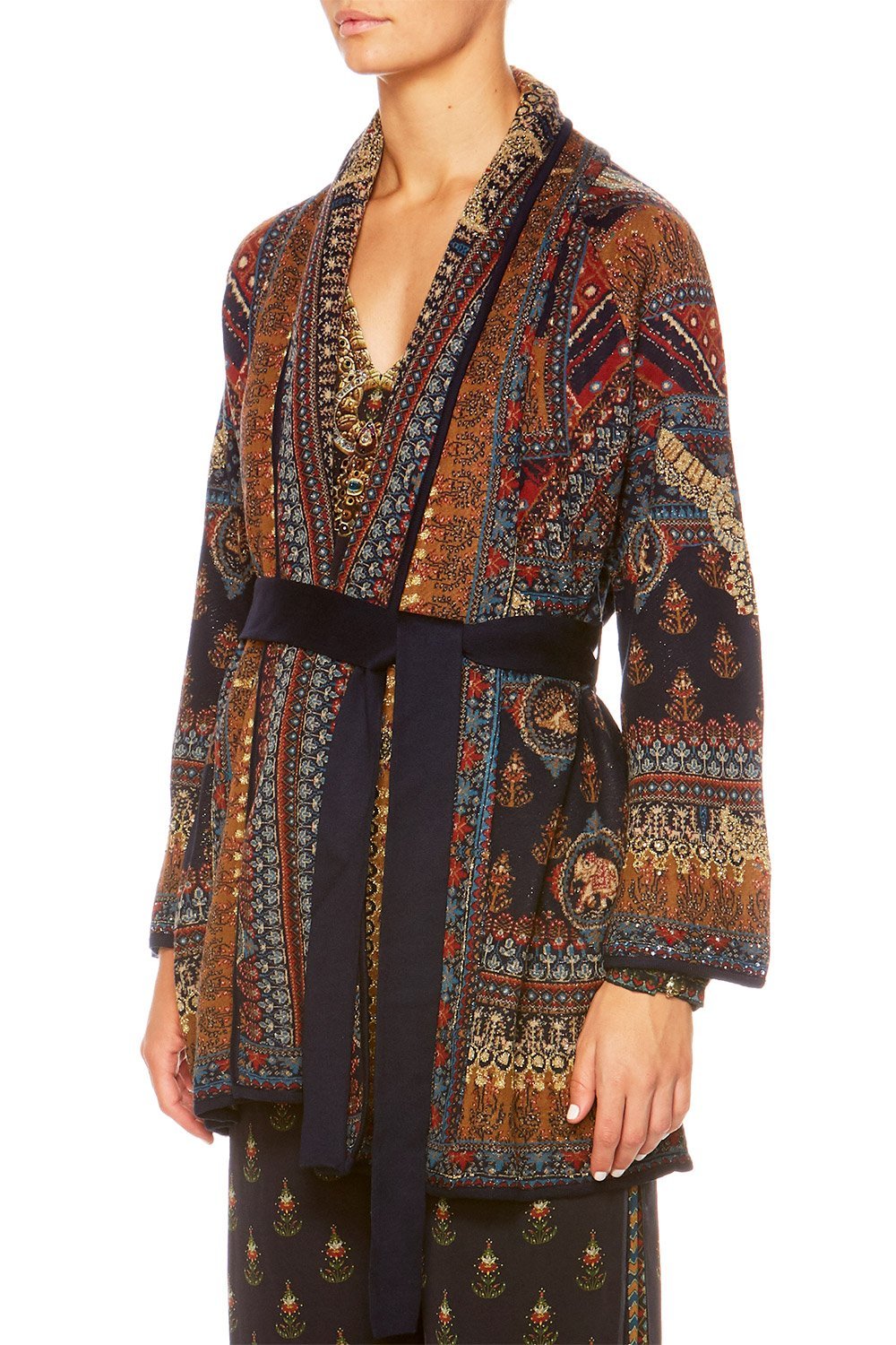 BLISS OF BOHEMIA KIMONO KNIT W TIE