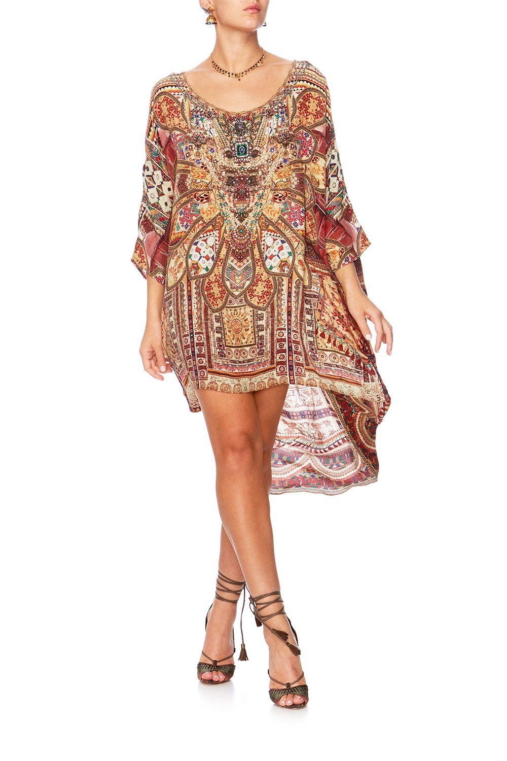 INDIANA FRANKS SCOOP BACK HEM DRESS