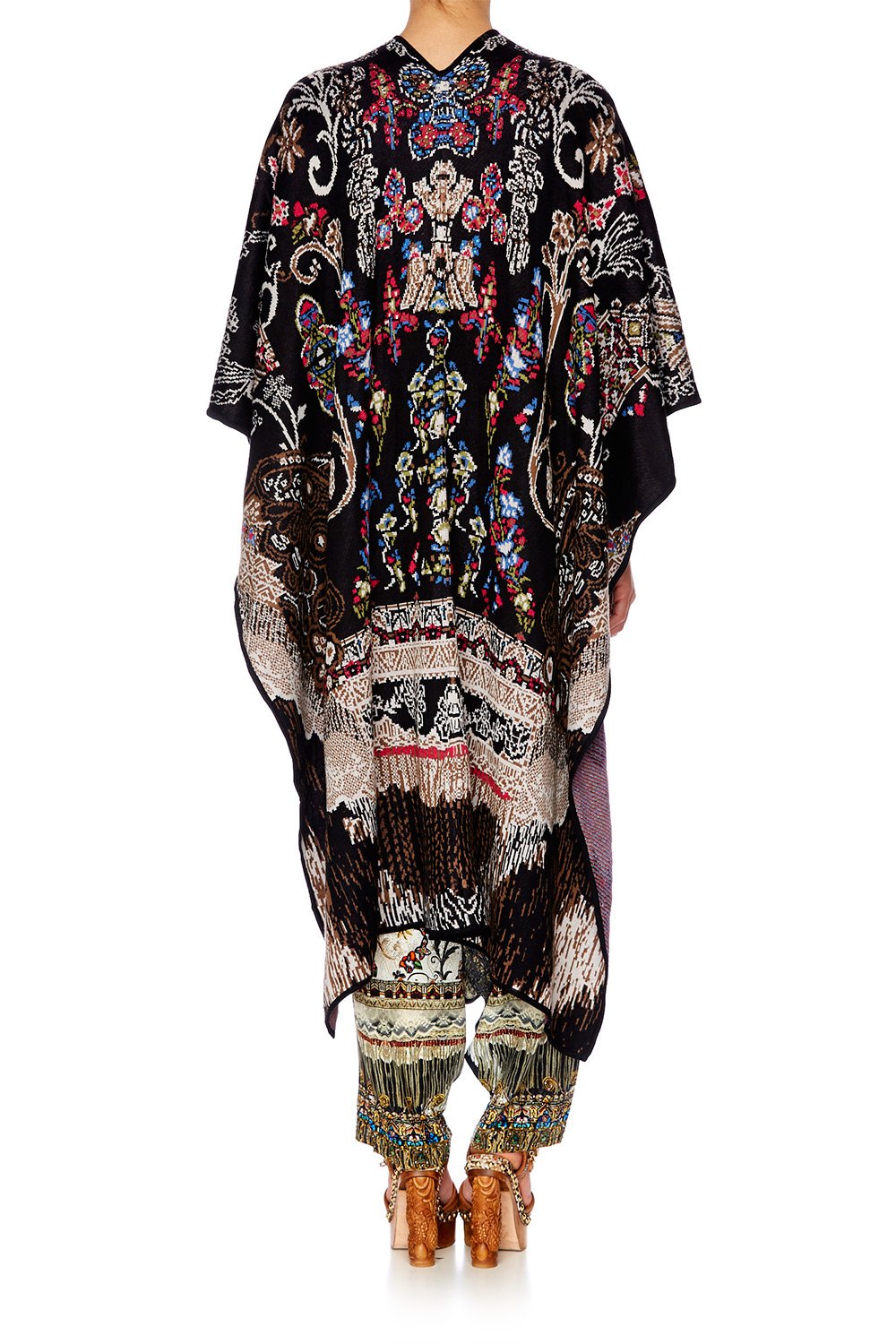 DANCING IN THE DARK OVERSIZED THROWOVER PONCHO