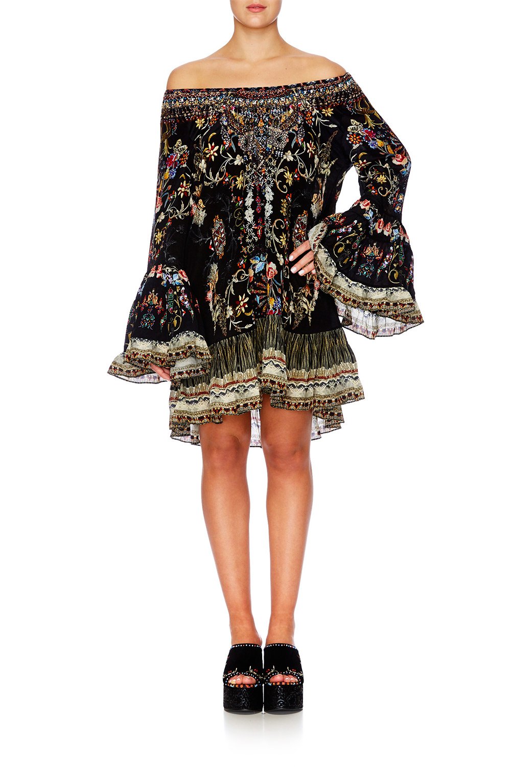 DANCING IN THE DARK A LINE FRILL DRESS