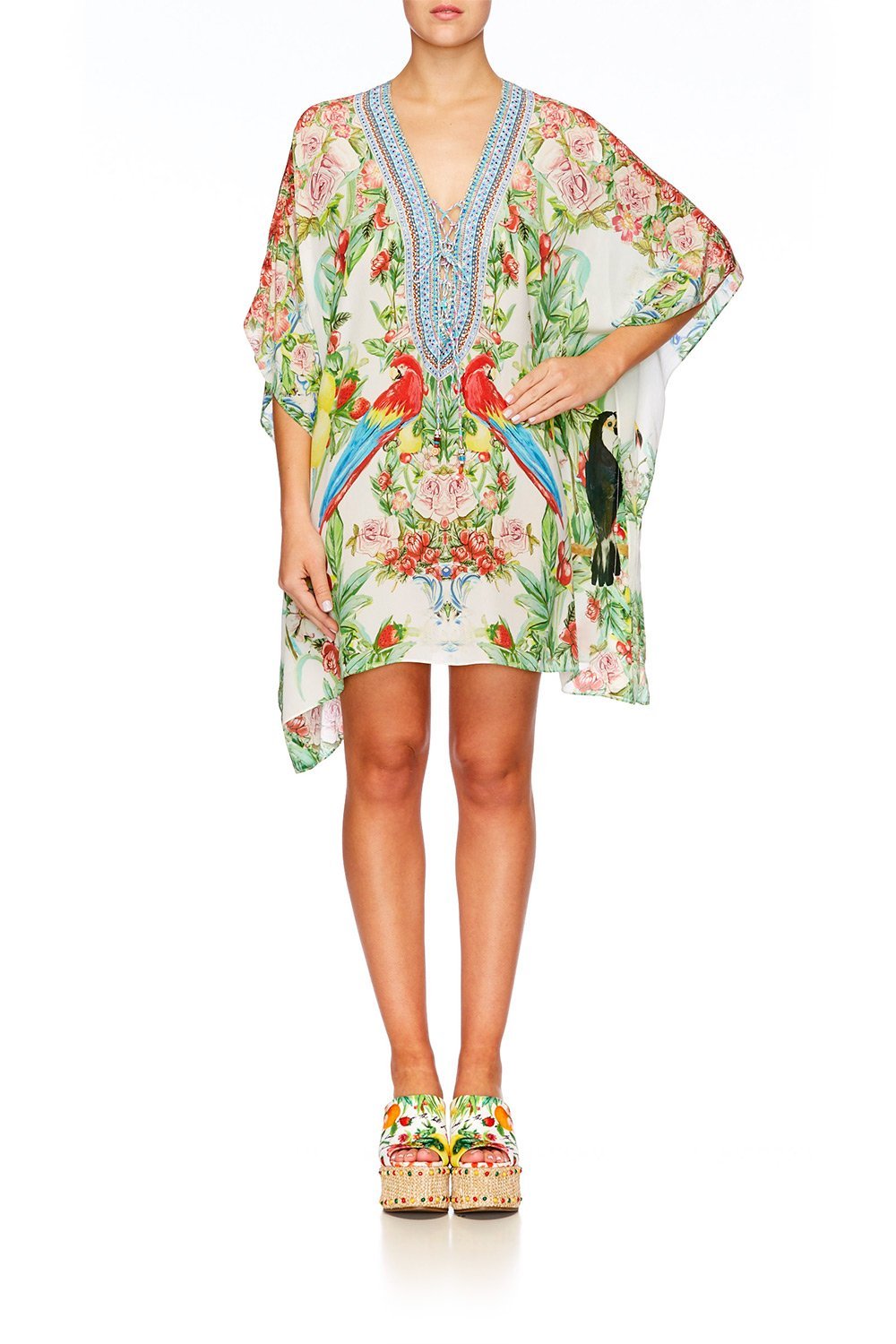ONE FLEW OVER SHORT LACE UP KAFTAN