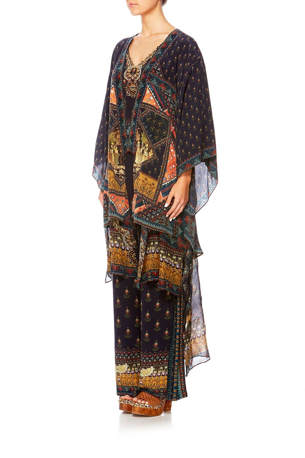 CAMILLA BLISS OF BOHEMIA KIMONO W LONG UNDERLAY