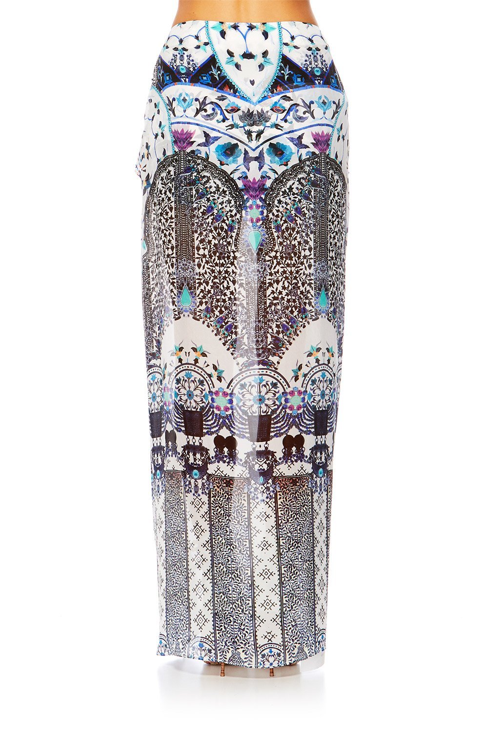 IN THE CONSTELLATIONS DOUBLE LAYER SHORT SKIRT W LONG BACK