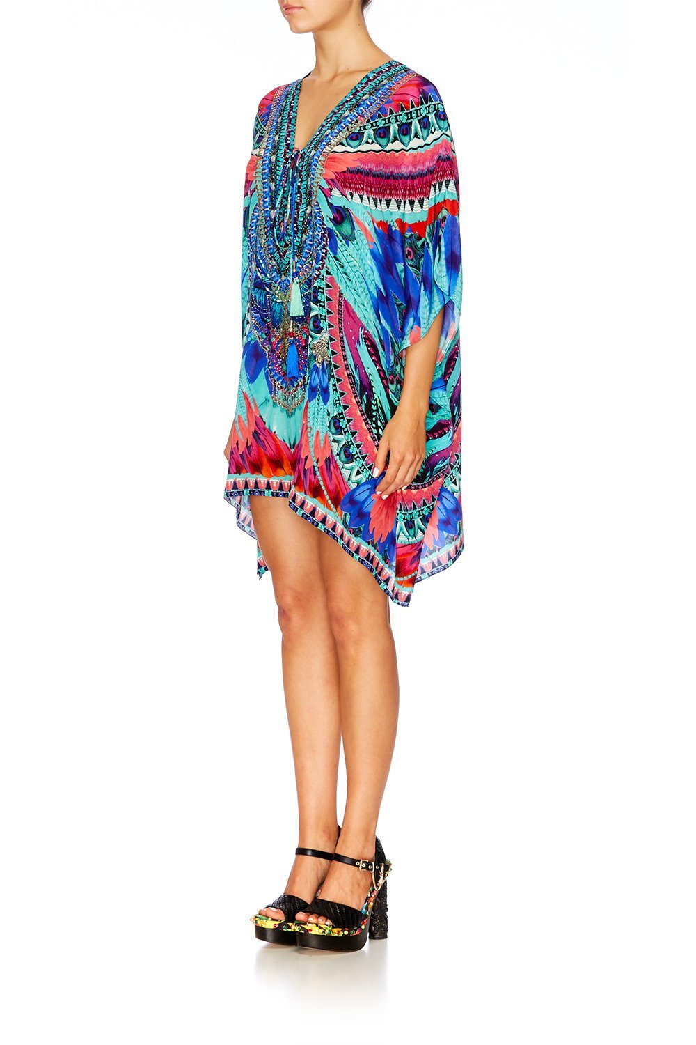 SKY FALL SHORT LACE UP KAFTAN