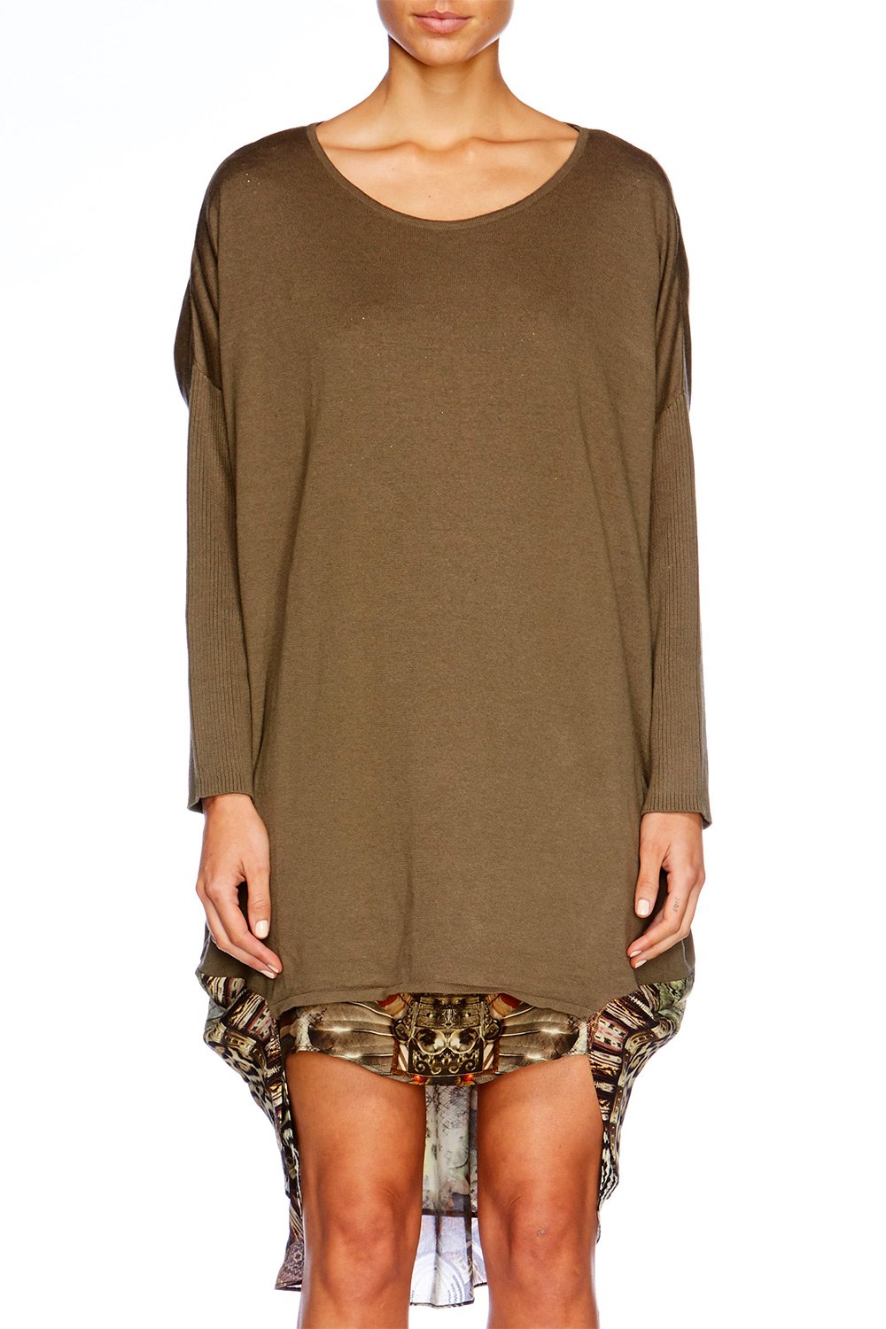 LIGHT MY FIRE LONG SLEEVE JUMPER W PRINT BACK