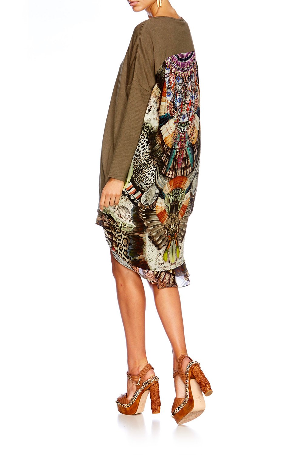 LIGHT MY FIRE LONG SLEEVE JUMPER W PRINT BACK