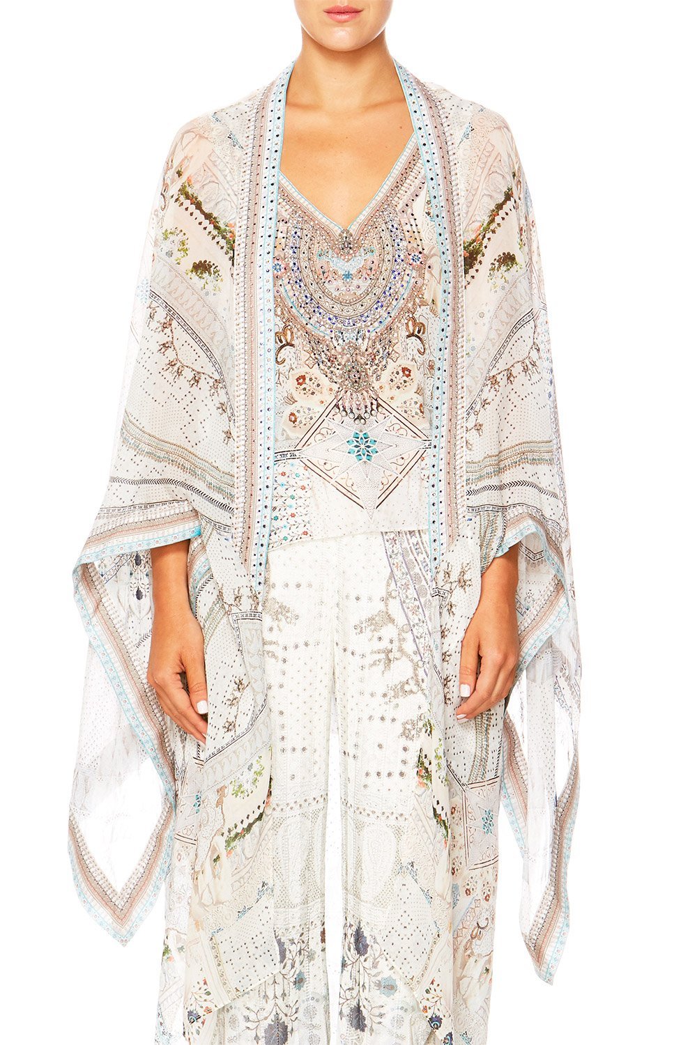 BREAKFAST WITH SILVIA LONG DRAPED ROBE