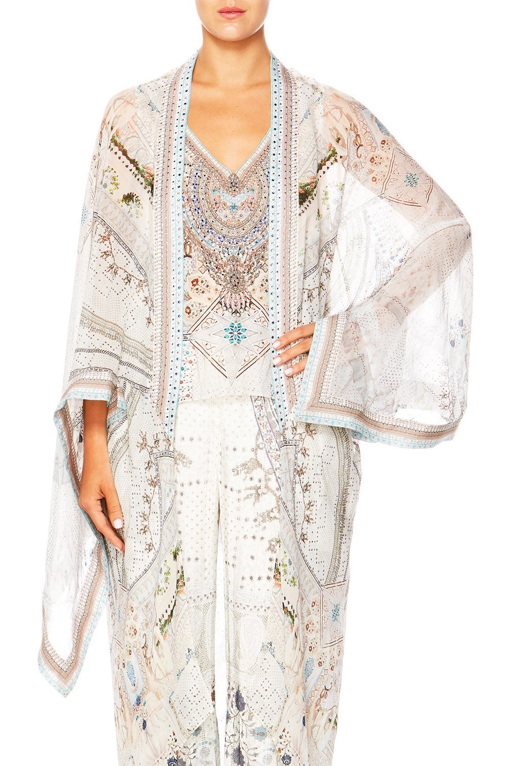 BREAKFAST WITH SILVIA LONG DRAPED ROBE