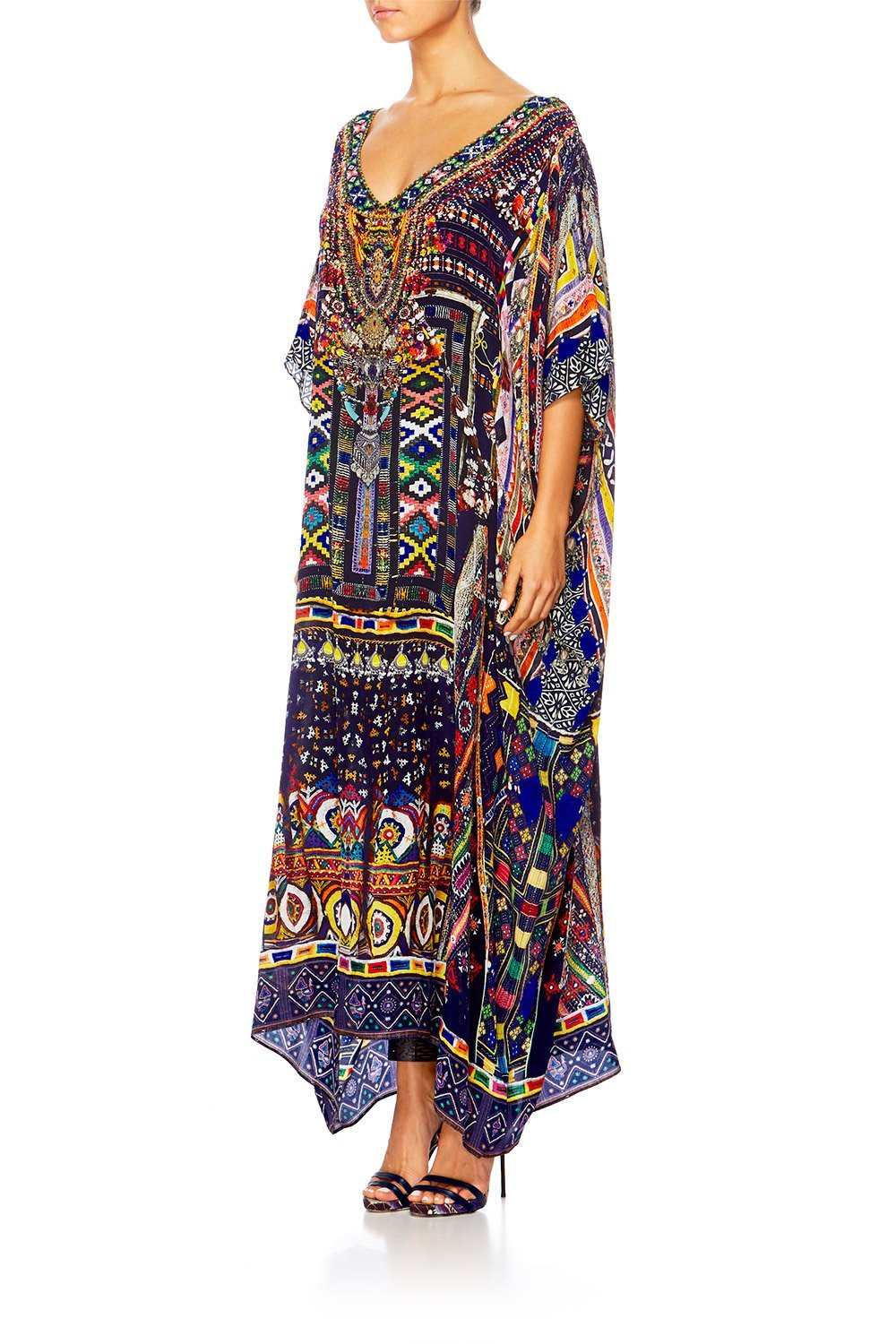 WHERE YOULL FIND ME V-NECK KAFTAN