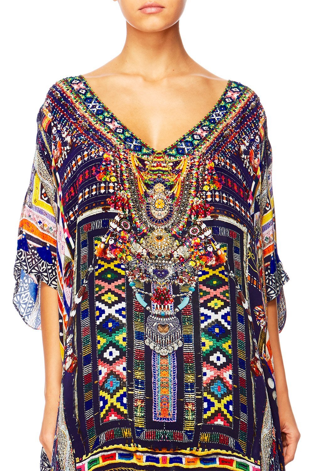 WHERE YOULL FIND ME V-NECK KAFTAN