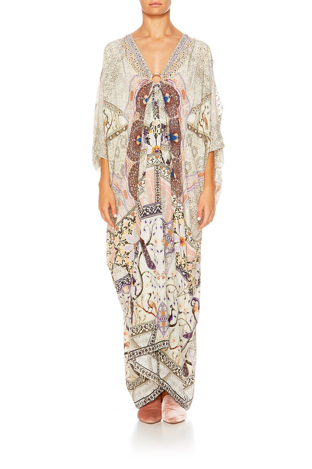MAMA BAKSHI SPLIT SLEEVE KAFTAN W HARDWEAR