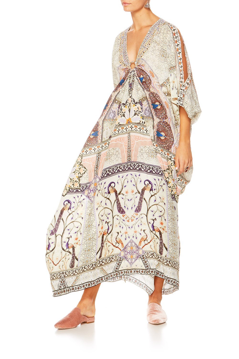 MAMA BAKSHI SPLIT SLEEVE KAFTAN W HARDWEAR