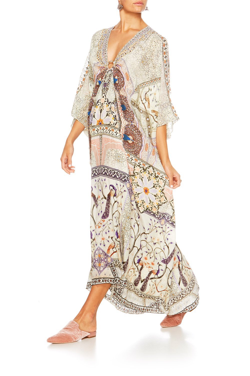 MAMA BAKSHI SPLIT SLEEVE KAFTAN W HARDWEAR