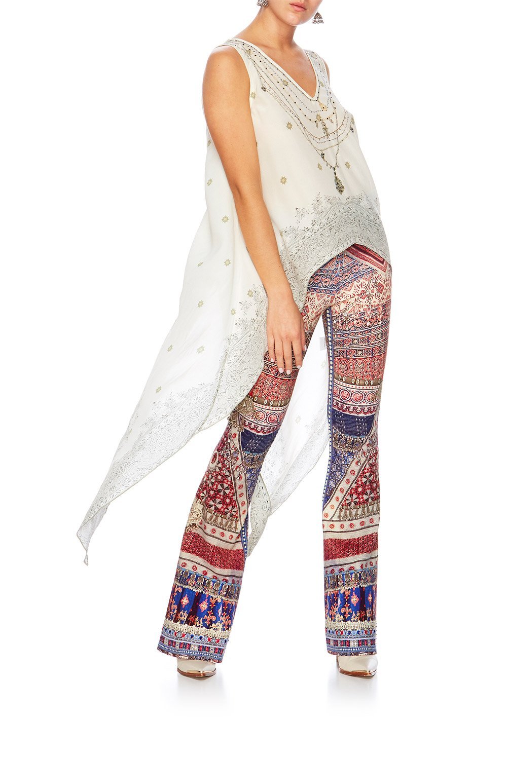 GUIDING LIGHT HIGH LOW CROSS BACK TOP