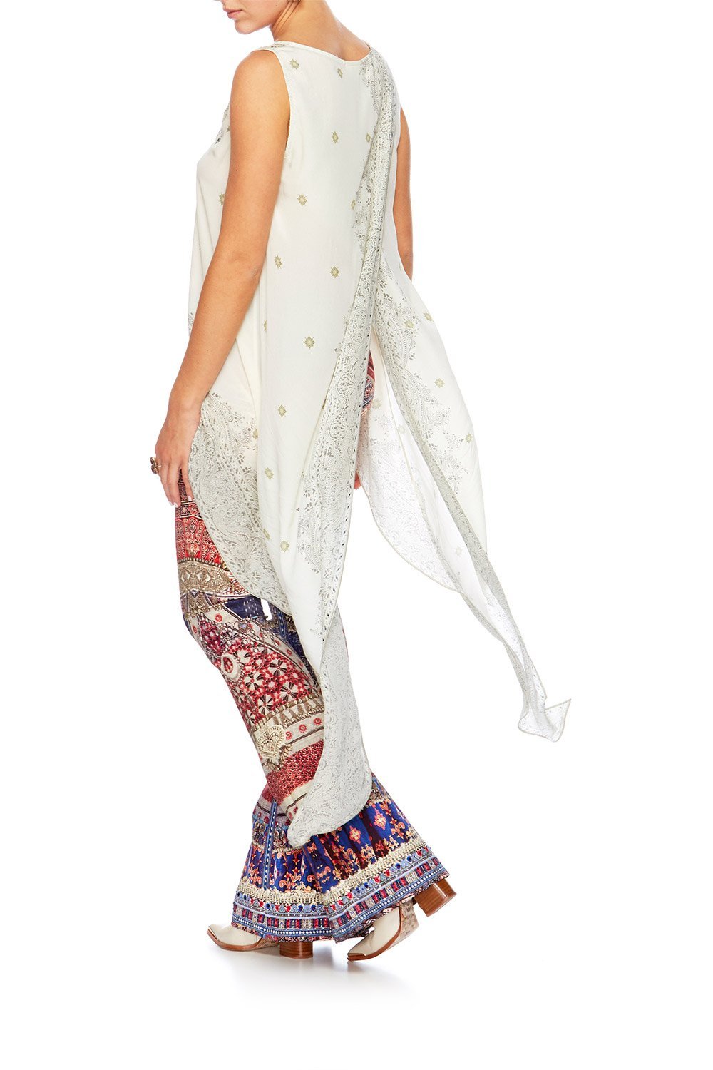 GUIDING LIGHT HIGH LOW CROSS BACK TOP