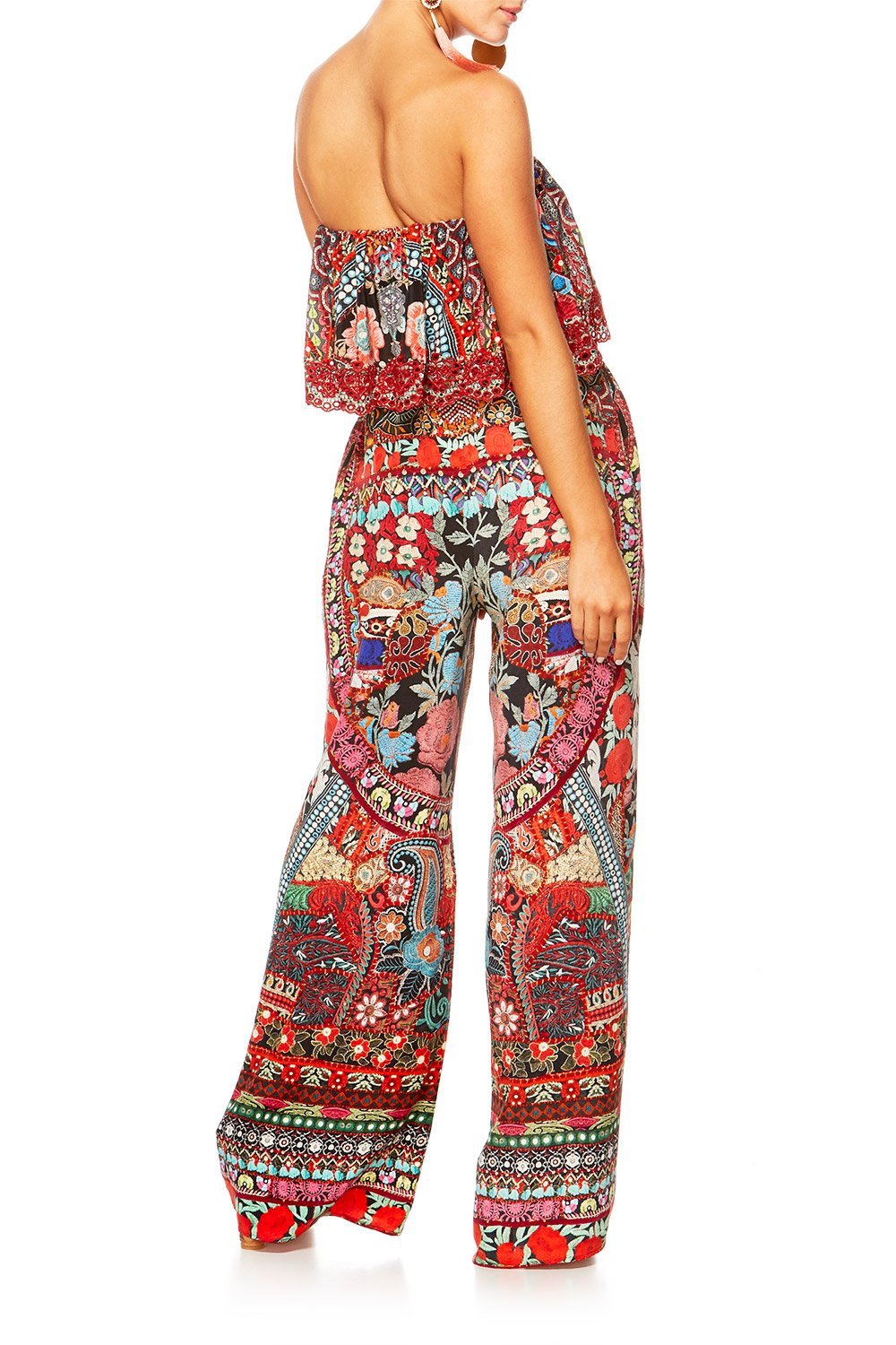 QUEEN ALIKA STRAPLESS JUMPSUIT W FRILL