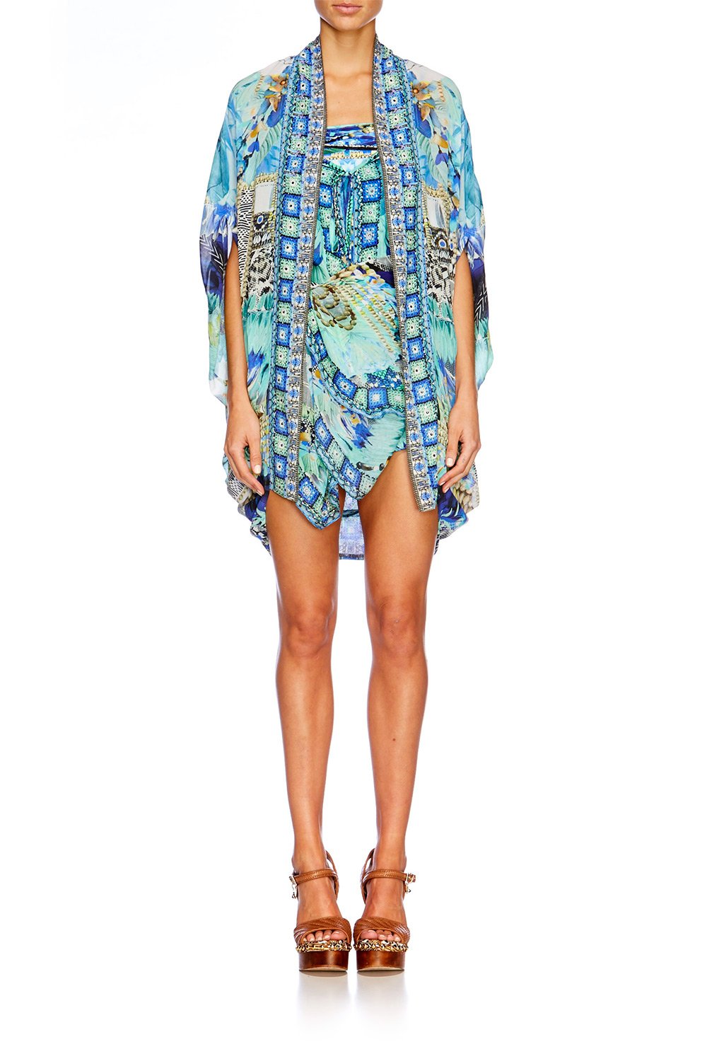 LEAVE ME WILD OPEN FRONT CARDI CAPE