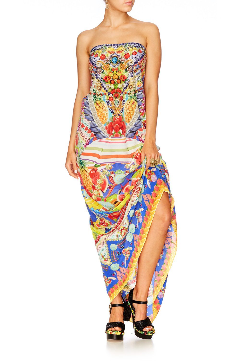 RIO RIOT ROUND NECK KAFTAN