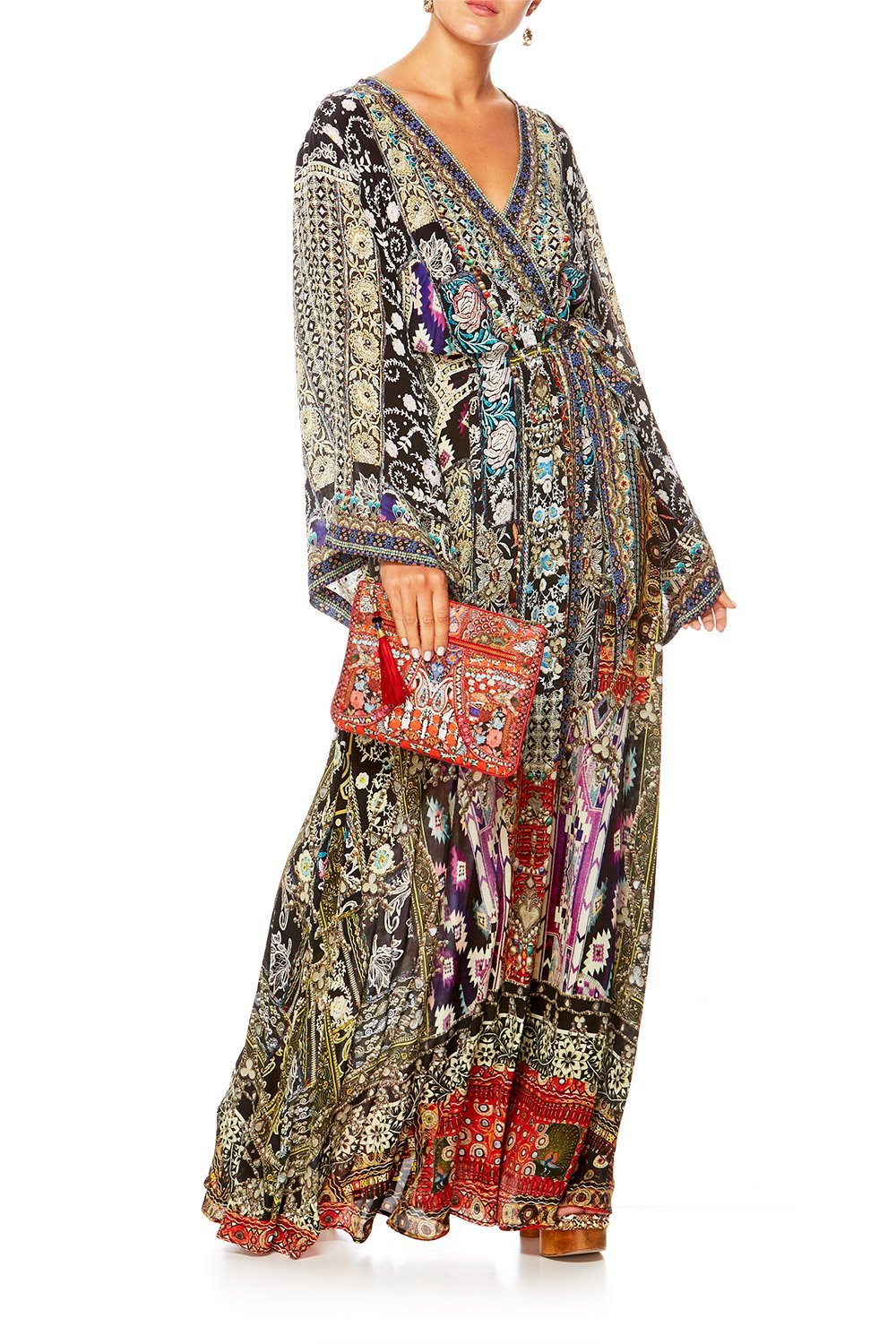CAMILLA JAGGIS KINGDOM KIMONO WRAP DRESS