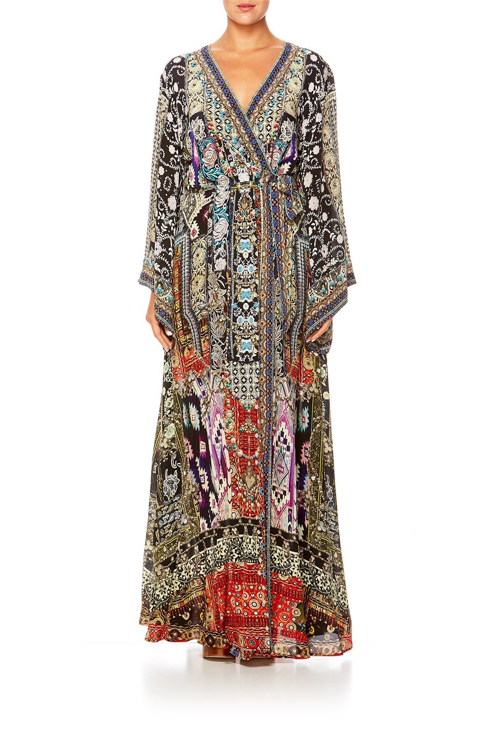 CAMILLA JAGGIS KINGDOM KIMONO WRAP DRESS