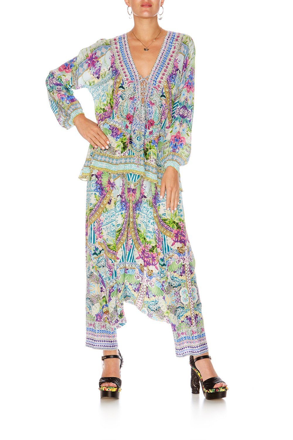 SALVADOR FIELDS FOREVER LACE UP SHIRT