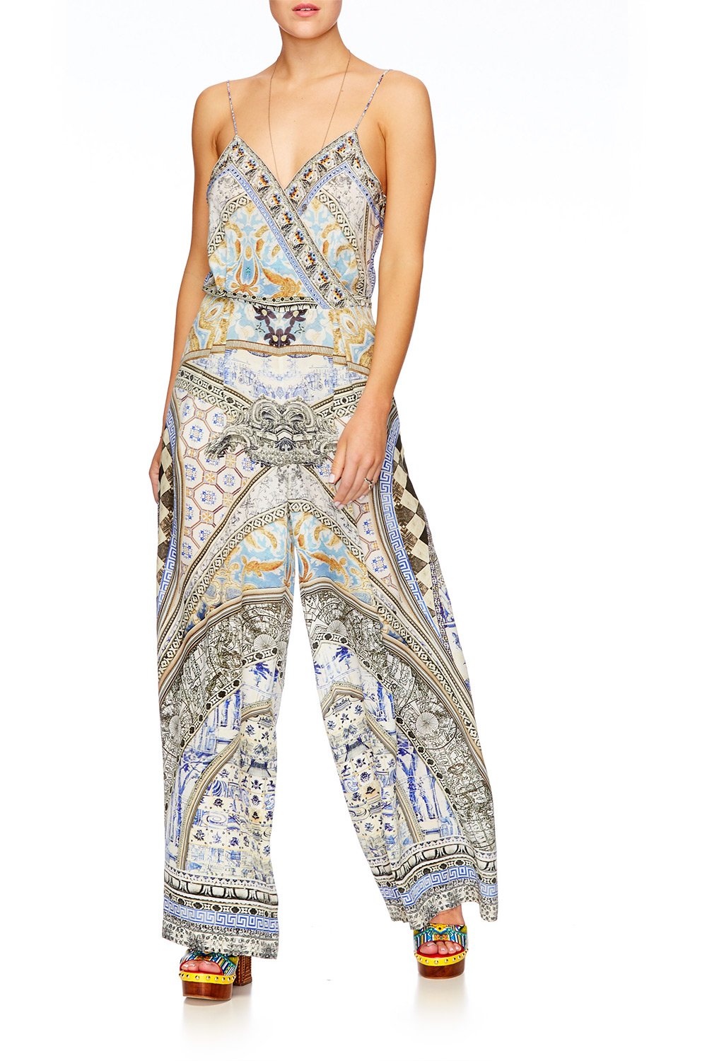 LOST IN A DREAM LOW V CROSS FRONT JUMPSUIT