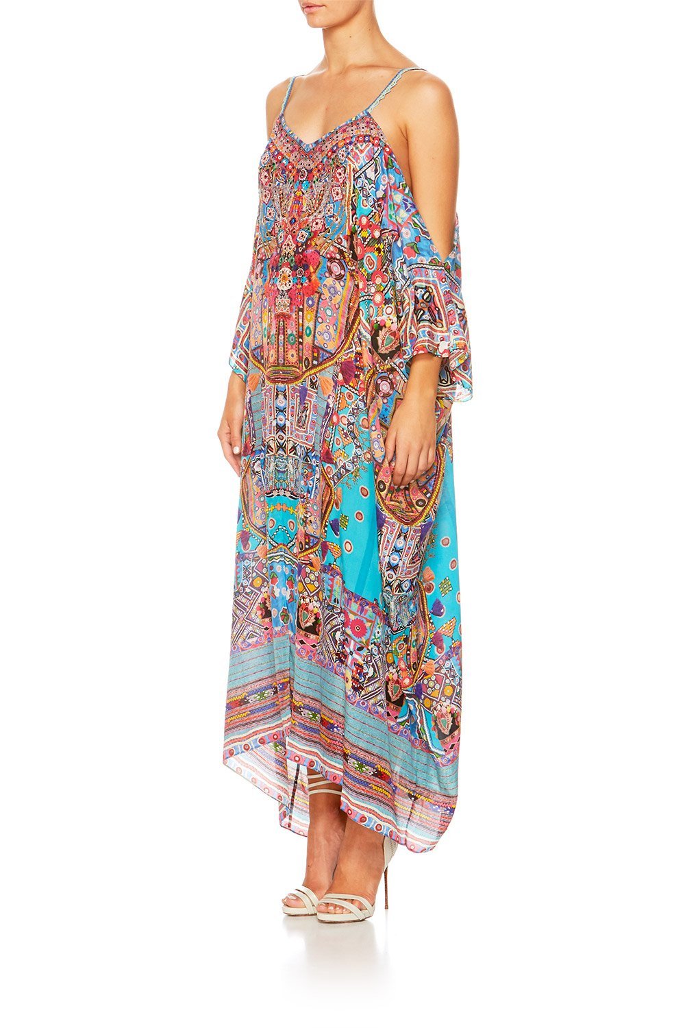 CANVAS OF COLOUR SHOESTRING STRAP KAFTAN