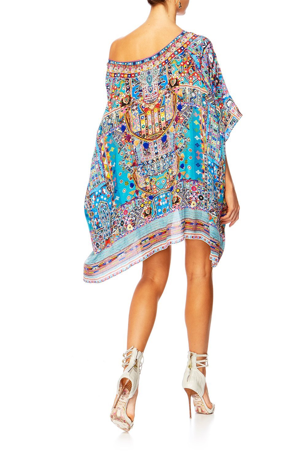CANVAS OF COLOUR SHORT ROUND NECK KAFTAN
