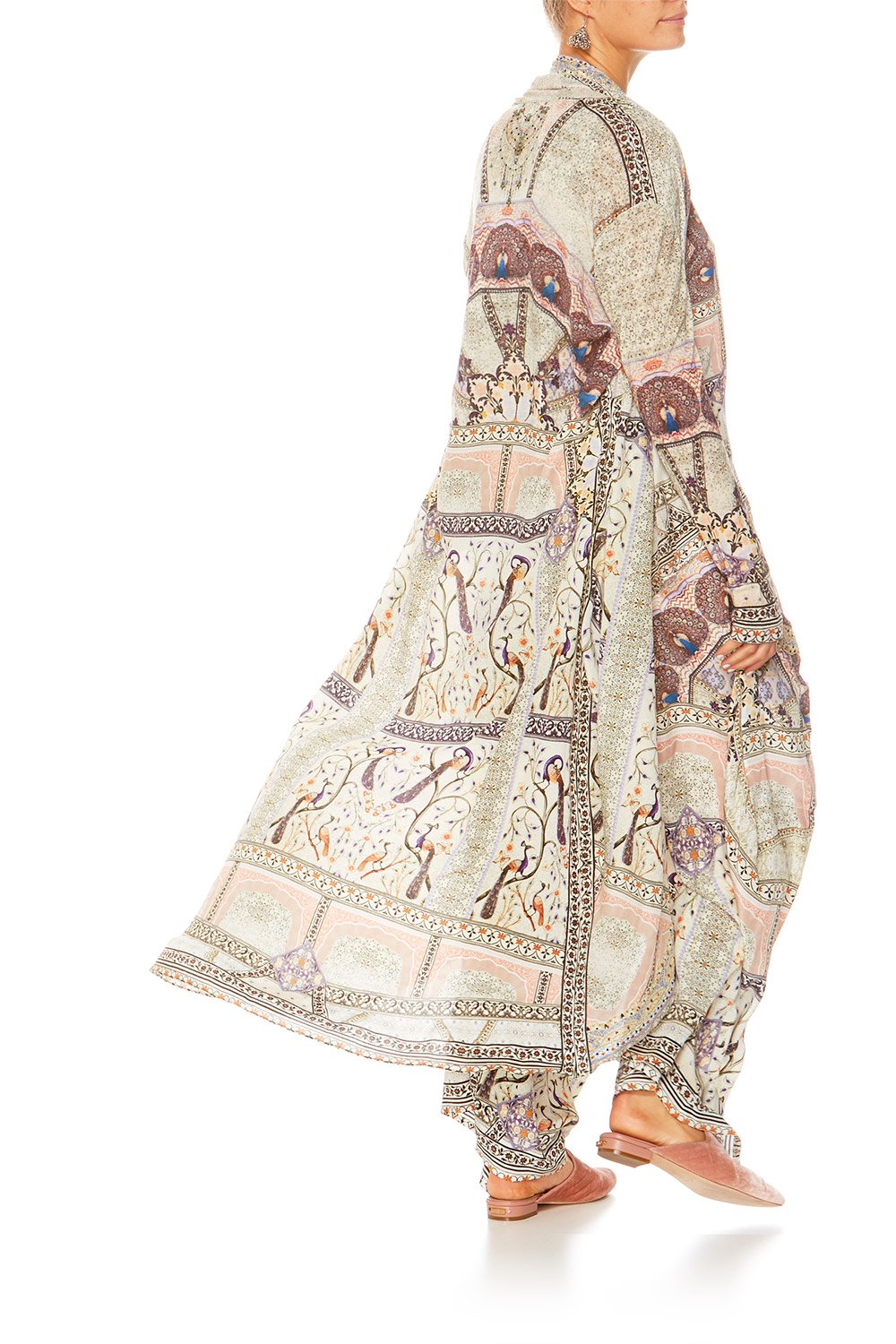 MAMA BAKSHI LONG CASUAL JACKET W POCKETS