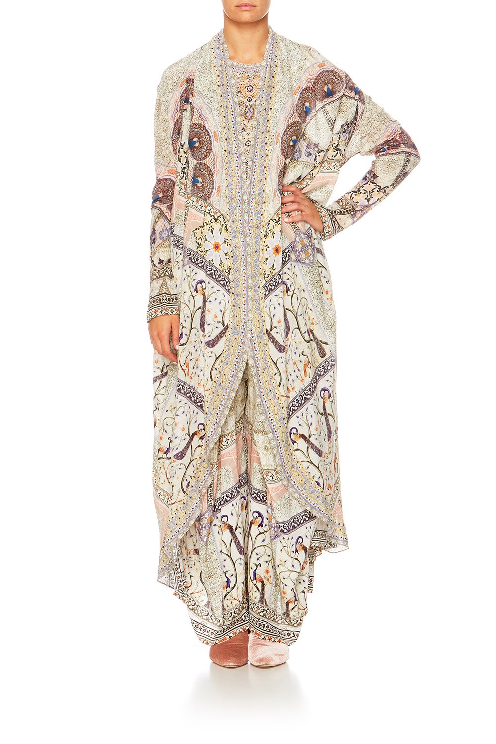 MAMA BAKSHI LONG CASUAL JACKET W POCKETS