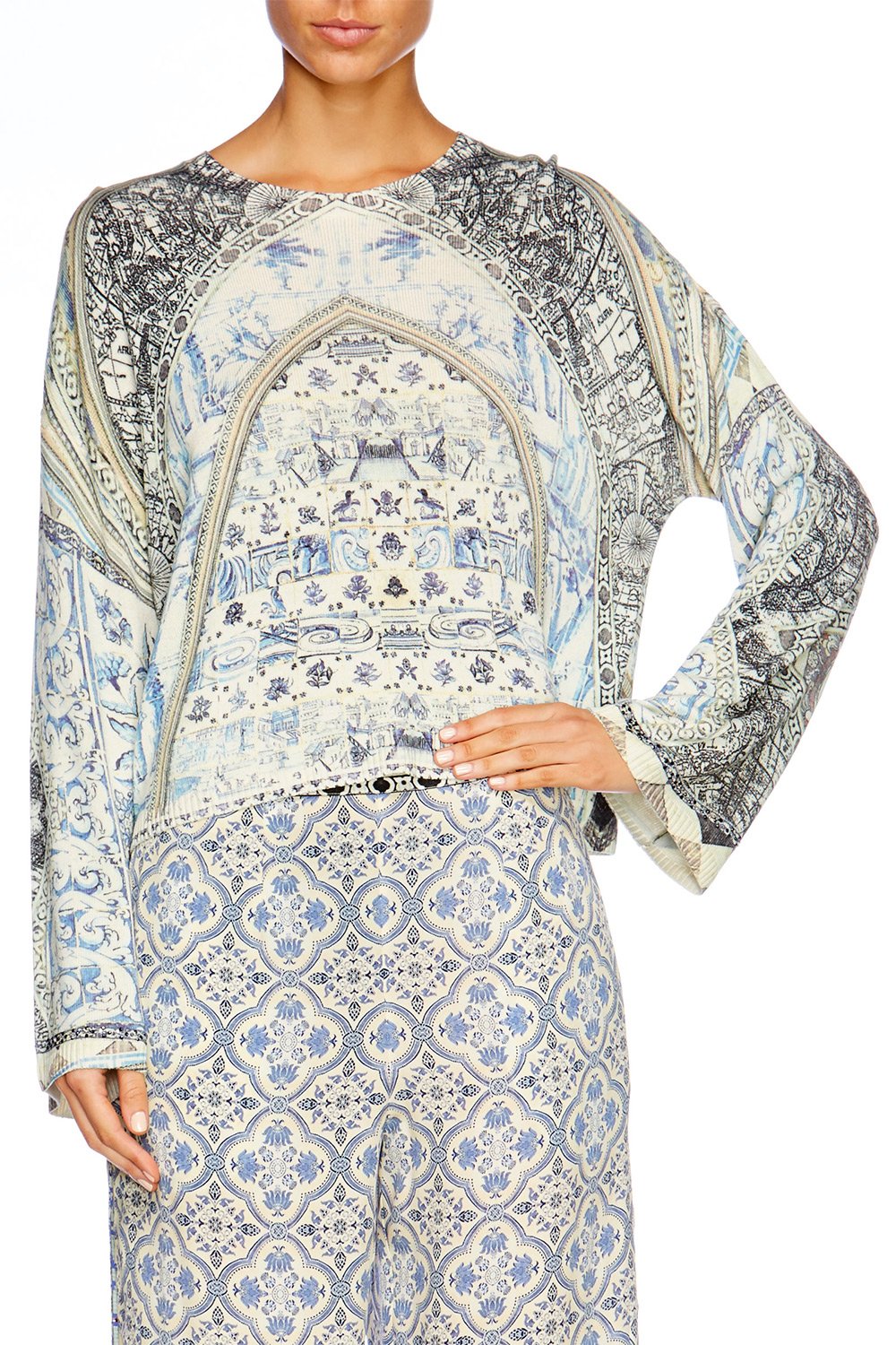 LOST IN A DREAM PRINTED KNITTED JUMPER