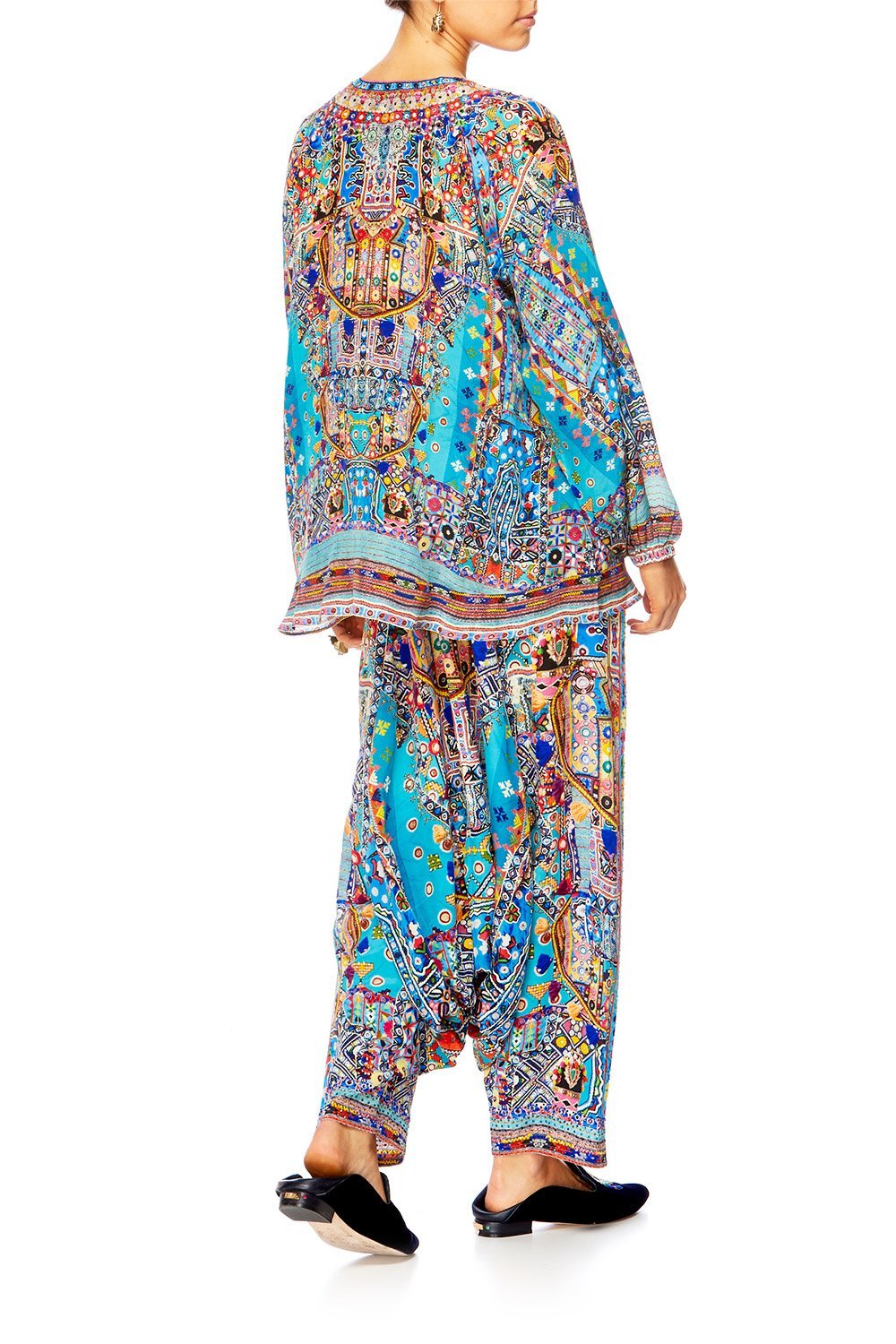 CANVAS OF COLOUR LACE UP BLOUSE