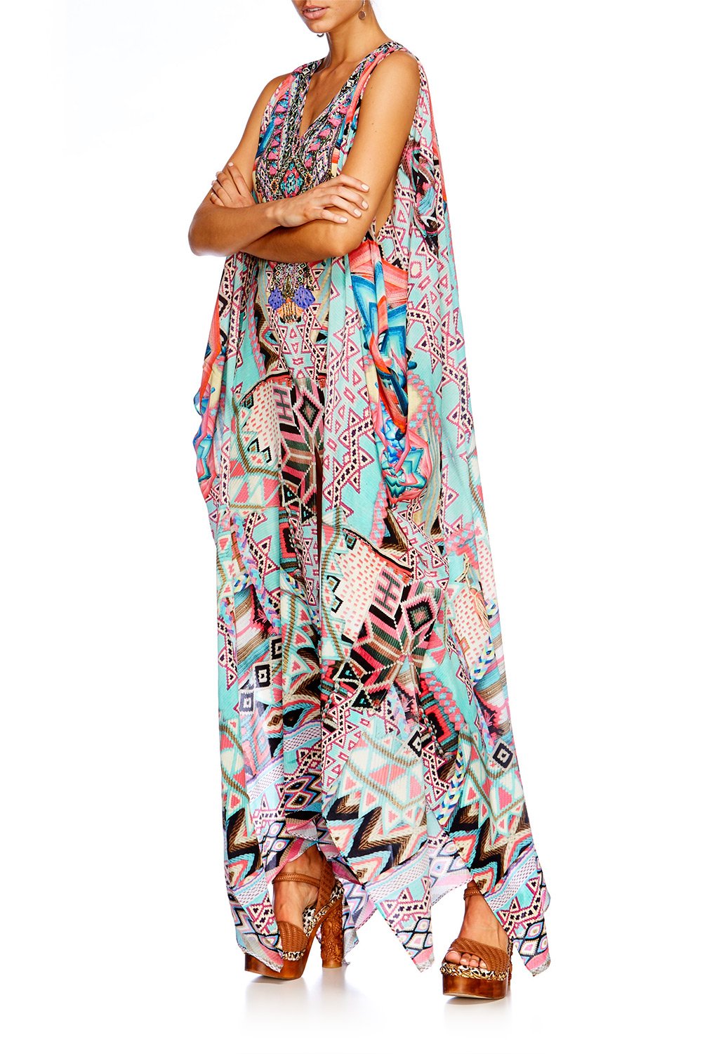 MOCHILLA CHILLER SLIT FRONT & SLEEVE KAFTAN