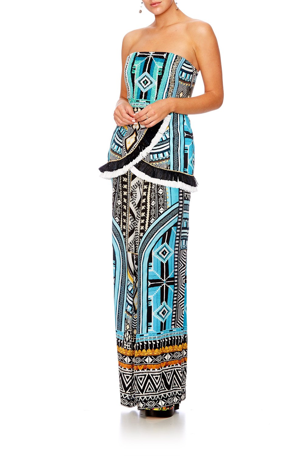 RUNAWAY READY CROSS OVER PEPLUM TOP