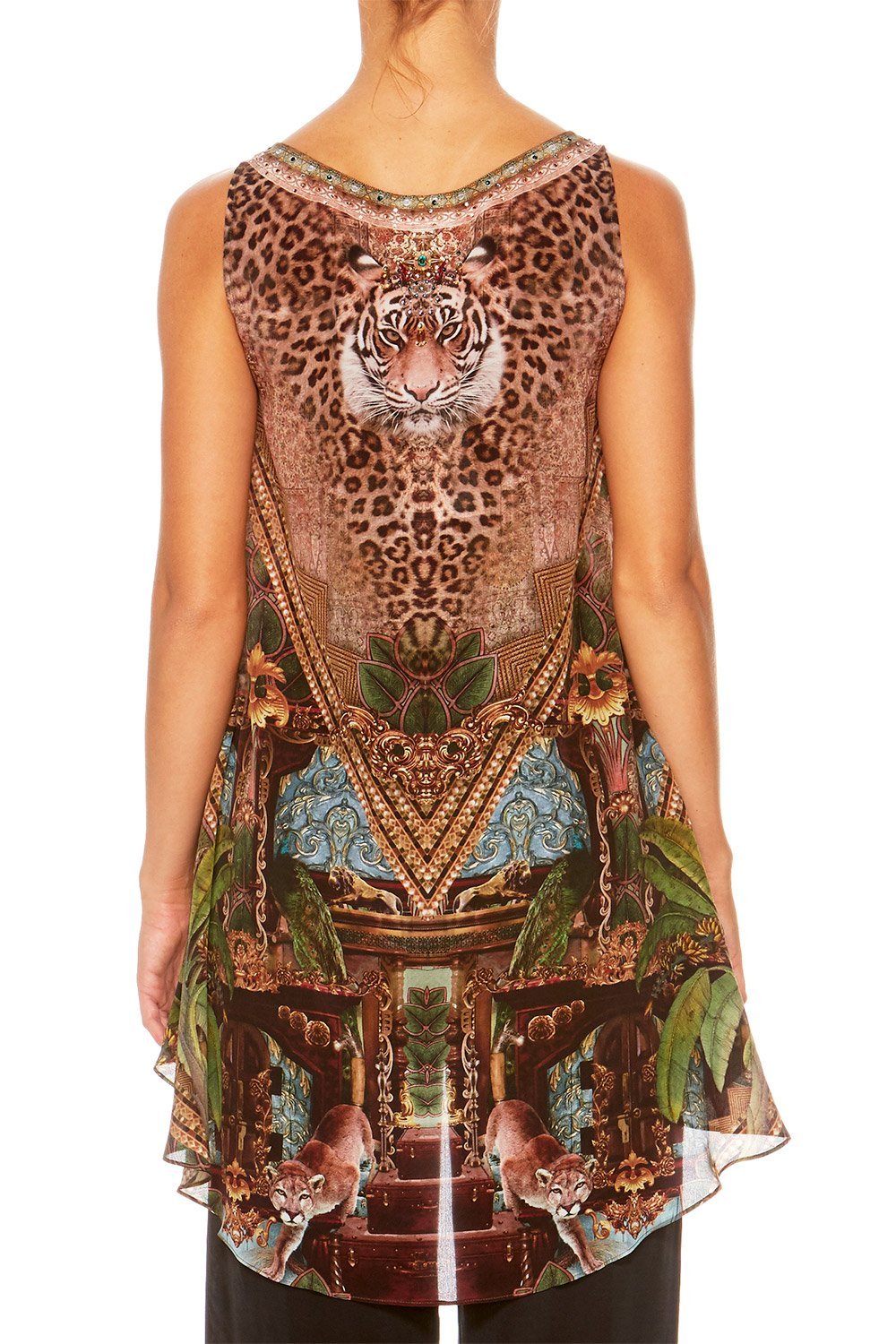 THE GYPSY LOUNGE LONG BACK SCOOP NECK SINGLET