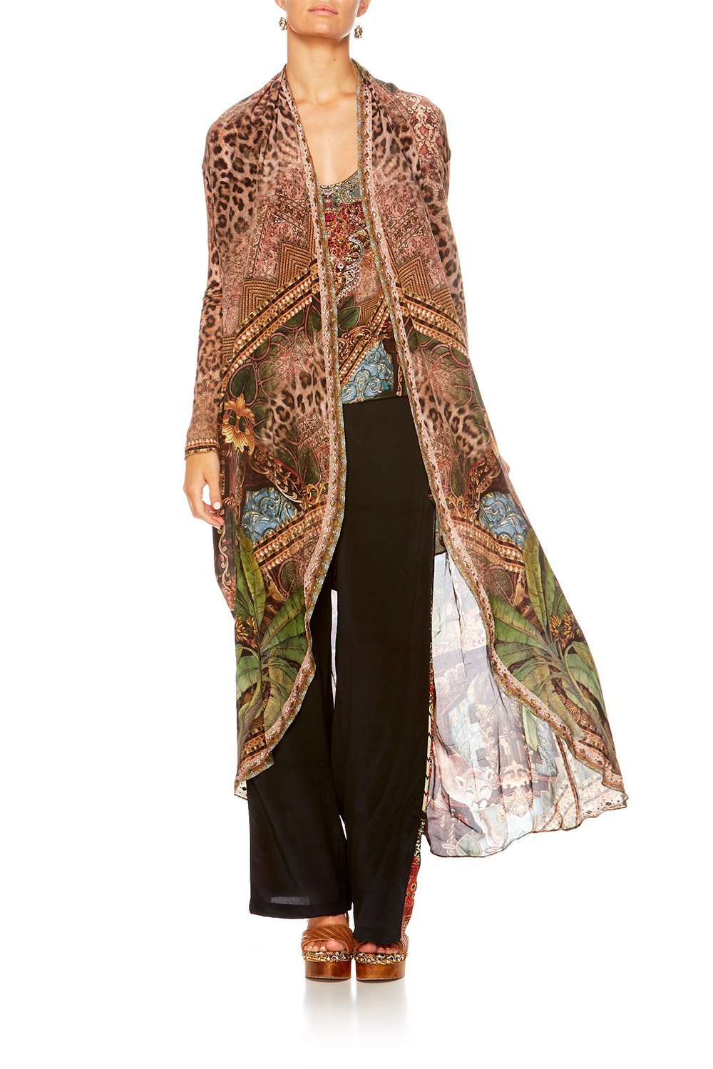 THE GYPSY LOUNGE LONG CASUAL JACKET W POCKETS