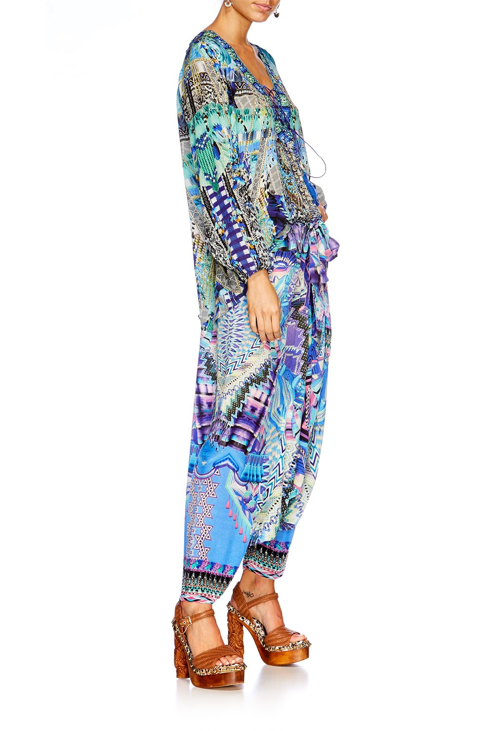 LEAVE ME WILD LACE UP SHIRT