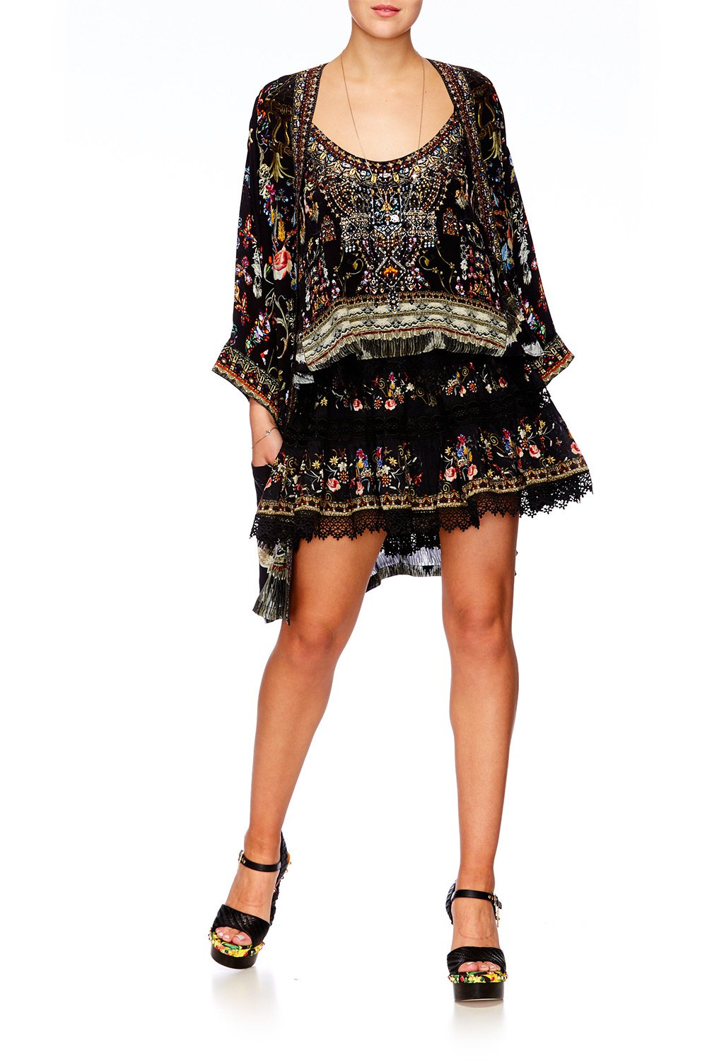 DANCING IN THE DARK SHORT FRILL HEM SKIRT