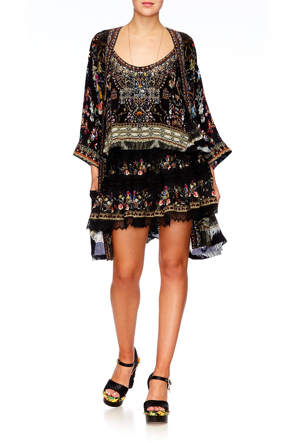 DANCING IN THE DARK SHORT FRILL HEM SKIRT