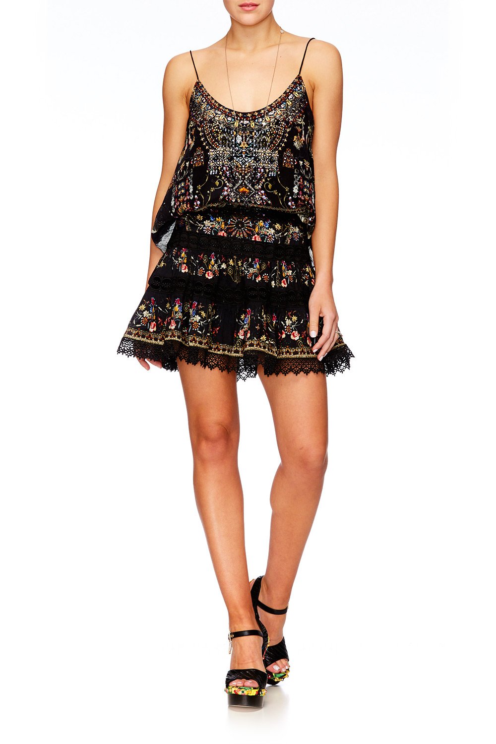 DANCING IN THE DARK SHORT FRILL HEM SKIRT